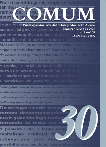 Visualizar v. 13 n. 30 (2008): Comum 30